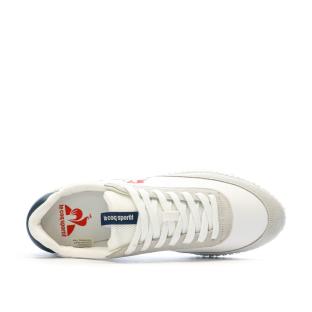 Baskets Blanches Homme Le Coq Sportif Veloce Tricolore Optical vue 0