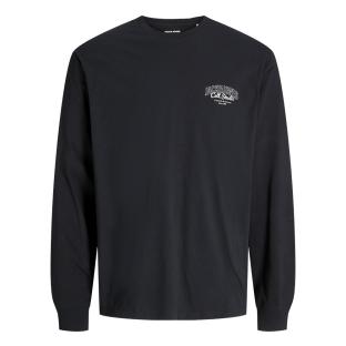 T-Shirt Manches Longues Noir Garçon Jack & Jones Makoto vue 3
