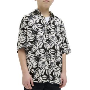 Chemise Noir Garçon Jack & Jones Joshua vue 2