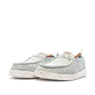 Chaussures Vert d'Eau Femme Hey Dude Wendy Heathered Slub vue 6