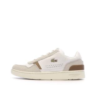 Baskets Blanches/Marron Femme Lacoste 43SFA0009 pas cher