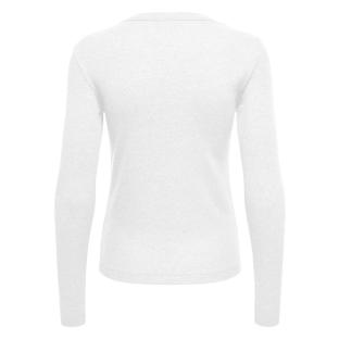 T-Shirt Manches Longues Blanc Femme JDY Lucky vue 2