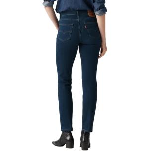 Jean 724 Bleu Foncé Femme Levi's High Rise Straight 18883 vue 2