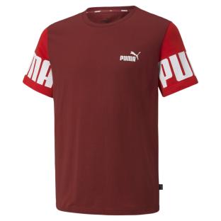 T-shirt Rouge Garçon Puma Power pas cher