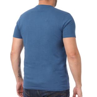 T-shirt Bleu Homme Lee Cooper Okil vue 2