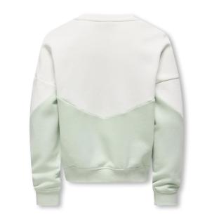 Sweat Vert/Blanc Fille Kids ONLY Kogruna vue 0