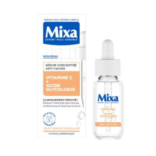 Sérum Concentré Anti-Taches Vitamine C + Acide Glycolique Mixa Expert Peau Sensible vue 0