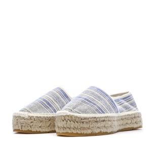 Espadrilles Blanches/Bleu Femme Pare Gabia Aduna vue 0