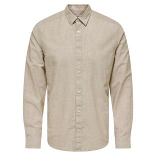 Chemise Beige Homme Only & Sons Cantley pas cher
