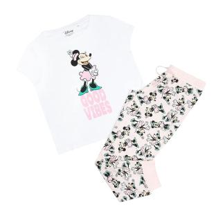 Pyjama Blanc/Noir Femme Disney Good Vibes Minnie vue 0