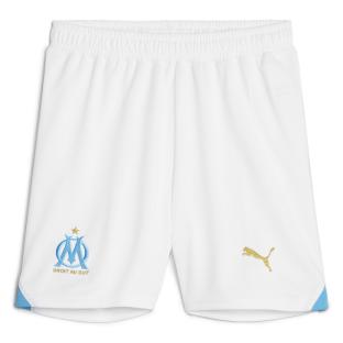 OM Short de Foot Blanc Garçon Puma 2023/24 pas cher