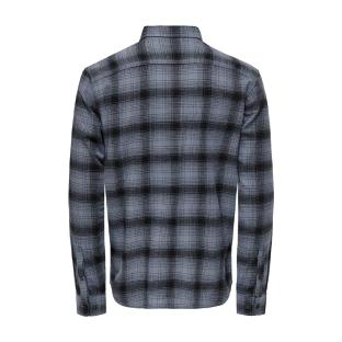 Chemise Bleu/Noir Homme Only & Sons Matt Reg Shadow vue 2