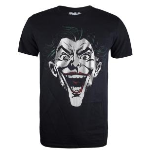 T-Shirt Noir Homme Dc Comics Joker Lines vue 0