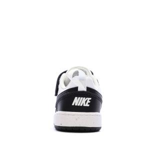 Baskets Noir/Blanc Enfant Nike Court Borough Low Recraf vue 3