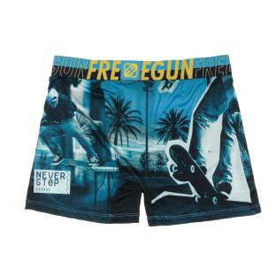 Boxer Bleu/Noir à Imprimés Homme Freegun RID vue 2