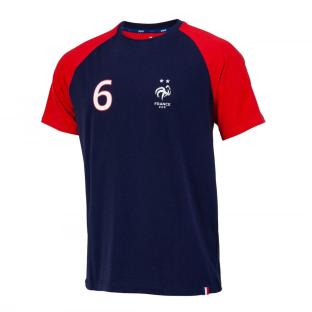 Pogba T-shirt Fan Marine/Rouge Junior Equipe de France pas cher