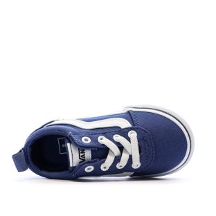 Baskets Bleu Garçon Vans Ward Slipon Variety Sidewa vue 4