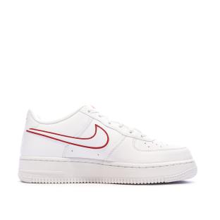 Baskets Blanche/Rouges Garçon Nike Air Force 1 vue 0