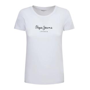 T-Shirt Blanc/Noir Femme Pepe jeans New Virginia vue 0
