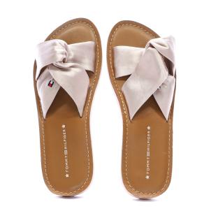 Sandales Rose Femme Tommy Hilfiger Satin Elevated Beach vue 3
