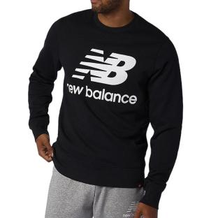Sweat Noir Homme New Balance Essentials Stacked MT03560BK pas cher
