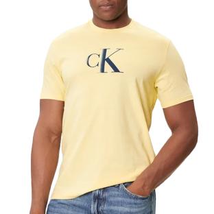 T-Shirt Jaune Homme Calvin Klein Jeans Center LV04RC857G pas cher