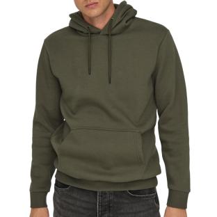 Sweat à Capuche Marron Homme Only & Sons Ceres pas cher