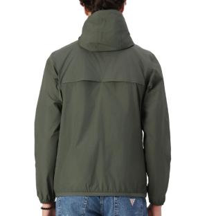 Grüne Windjacke für Damen und Herren von K-WAY „Le vrai 4.0 Claude“ Ansicht 0