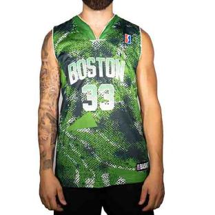 Boston Maillot de basket Vert/Noir/Blanc Homme Sport Zone vue 0
