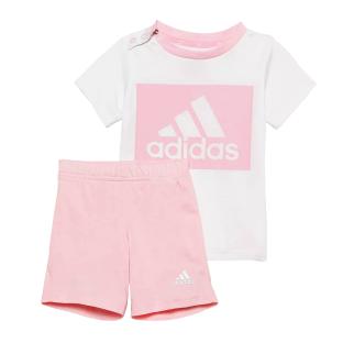 Ensemble Blanc/Rose Fille Adidas HF1915 pas cher