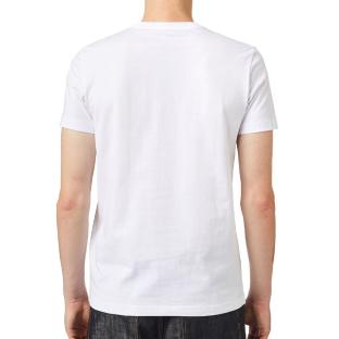 T-shirt Blanc Homme Diesel Diegos A03365 vue 2