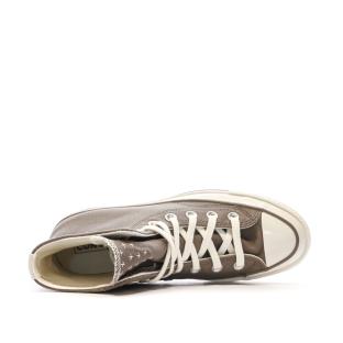 Baskets Marrons Femme Converse Chuck 70 Worn vue 4