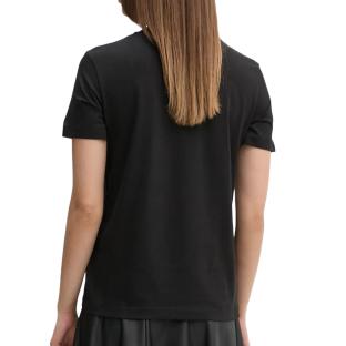 T-shirt Noir Femme Calvin Klein Jeans Embroidered vue 2