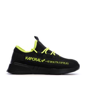 Baskets Noir/Jaune Homme Kaporal Dofino vue 0