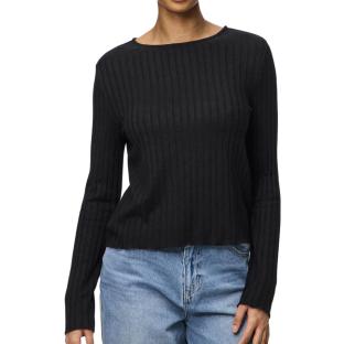 T-Shirt Noir Femme Pieces Iris pas cher