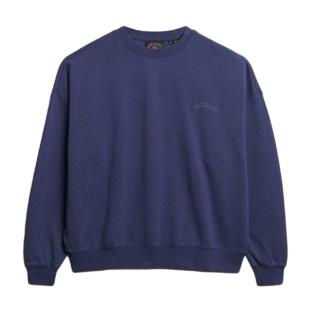 Sweat Bleu Femme Superdry Essential pas cher