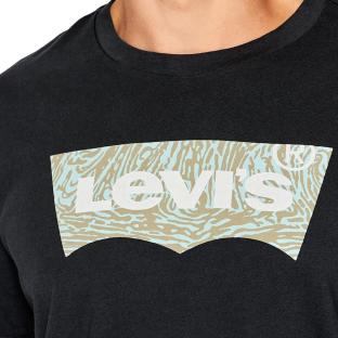 T-shirt Noir Homme Levi's Crewneck vue 3