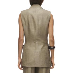 Veste Sans manche Marron Femme Vila Roujuliet Waistcoat vue 2