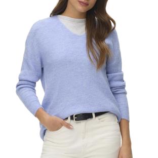 Pull Bleu Femme Vero Moda Crew vue 0