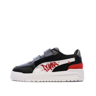 Zapatillas negras/blancas para niño Puma Shuffle Downtown ver 0