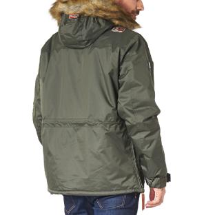 Parka Kaki Homme Geographical Norway Barman vue 2