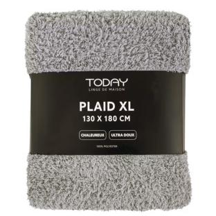 Plaid Gris Clair Today 180x130 vue 0