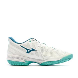 Chaussures de Tennis Blanches/Bleu Femme Mizuno Exceed Tour vue 2