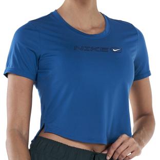 T-shirt Bleu Femme Nike One Df404 vue 0