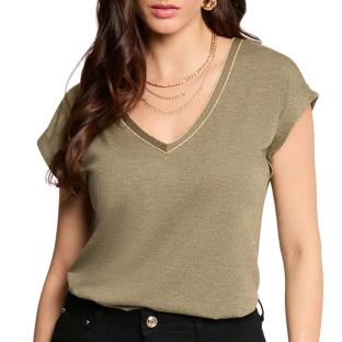 T-Shirt Kaki Femme Morgan Fantaisie vue 0