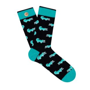 Paire de Chaussettes Noir/Vert Homme Cabaia Max Et Nicolas pas cher