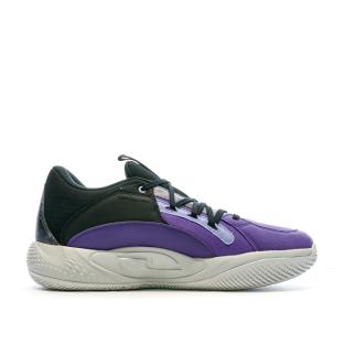 Chaussures de Basketball Violette Homme Puma Court Rider 378418 vue 2