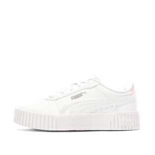 Baskets Blanches Fille Puma Carina 2.0 Holo pas cher