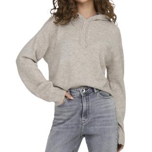 Pull Sweat à capuche Beige Femme JDY Life vue 0