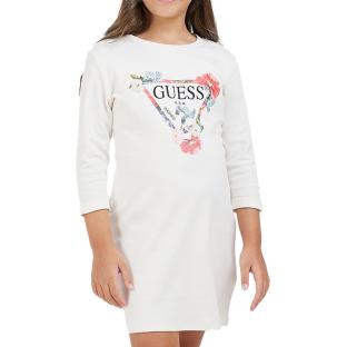 Robe Blanches Fille Guess Sleeves pas cher